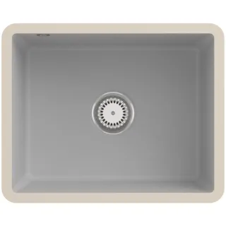 Villeroy und Boch Unterbauspüle 331001SM mit Ablaufgarnitur und Handbetätigung, Steam