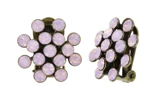 konplott - Ohrringe mit Clip - Magic Fireball violet