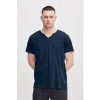 Blend T-Shirt BHAshton split neck tee mit Deko-Knopfdetail am Ausschnitt