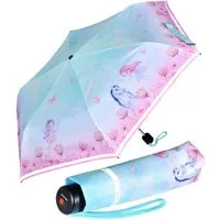 Knirps® Taschenregenschirm Taschenregenschirm Kinderschirm 4Kids reflective mit Reflexborte, für Sicherheit auf dem Schulweg