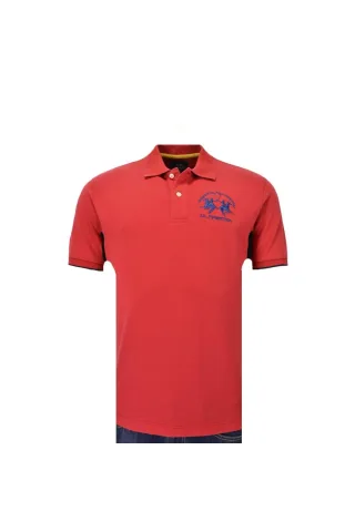 La Martina Kurzarm Piquet Stretch Poloshirt