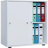 VCM Aktenschrank Büroschrank Aktenschrank Schiebetüren Lona 2fach (1-St) 70x73x37cm Aktenschrank
