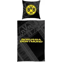 BVB Bettwäsche BVB Biberbettwäsche Stadion 135 x 200cm, Baumwolle, 2 teilig