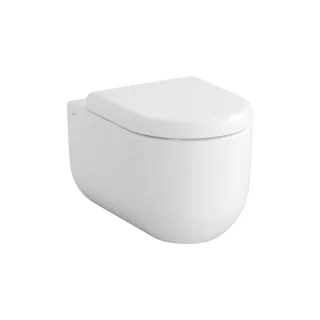 VitrA Liquid Wand-WC VitrA Flush 2.0 ohne Spülrand Tiefspüler Weiß Hochglanz,7321B403-0075 7321B403-0075