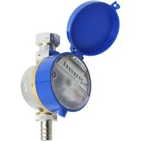 Wassergeräte Kaltwasserzähler Zapfhahnzähler mit Einstrahlzähler 3/4" 80 mm ECO TWO in ONE
