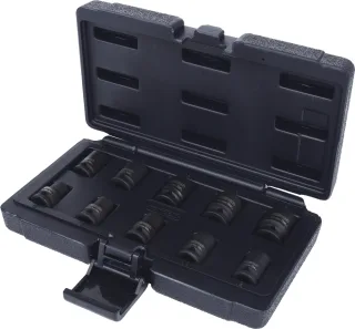 KS Tools 3/8" 12-kant-Kraft-Stecknuss-Satz, kurz, 10-tlg - 515.0950