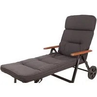 KETTtex Liegenauflage Rollliege Alicante 2399 anthrazit 200x60x9cm wasserabweisend lichtecht, (1 St)