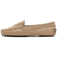 Derimod Loafer aus Veloursleder Loafer Echtes Wildleder, Lederfutter, TPU-Sohle, Slip-on-Design