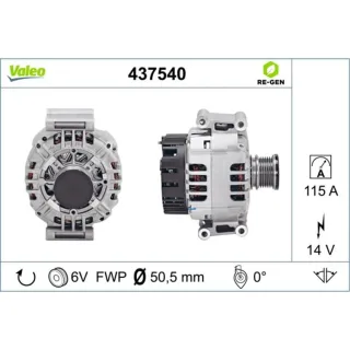 Valeo Generator  115A Mercedes C-Klasse E-Klasse V-Klasse Vito 2,2
