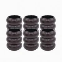 Zoha Tasse Wave Kaffeetassen Set 400 ml - handgefertigte Teetassen Wellendesign, 6-tlg., Keramik, Ideal für Tee, Kaffee & andere Heißgetränke
