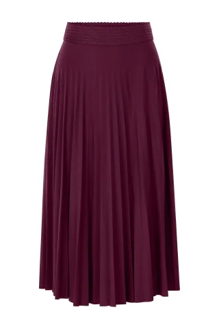 Rich & Royal - Plissee skirt recycled ruby glow - Gr. - 36