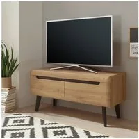 Home affaire Lowboard Torge, TV-Unterschrank, TV-Kommode, Fernsehschrank, TV-Board (1 St), abgeschrägte Füße, drei Farben, Scandi Design, 107 cm breit