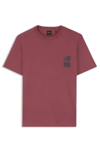 BOSS Menswear Orange - Te_Blueprint Red - Gr. - S