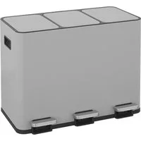 OTTO home Mülleimer Garrin, Soft Close, Fassungsvermögen 3x 15 Liter, Mülltrennsystem mit 3 separaten Innenbehältern und Fußtrittpedalen
