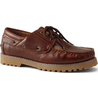Bootsschuhe für Herren, Herren, size: regular, Braun, Synthetic-blend, by Lands' End