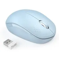 Seenda 2,4G leise Funkmaus,1600DPI,3Tasten,PC/Laptop kabellos Maus (Funk, Geräuschloses Klicken)