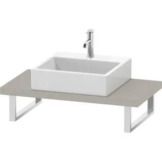 Duravit DuraStyle Konsole DS100C09191 für Aufsatzbecken, 1 Ausschnitt, Stärke 4.5 cm, Taupe