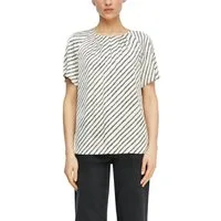 comma Shirtbluse mit Streifen Muster