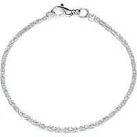 JEWLIX Königsarmband Unisex Königsarmband 925er Silber 2mm breit KA0020 (Länge: 17cm)