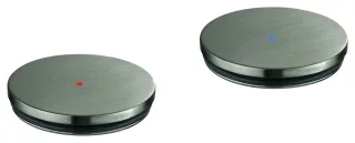 GROHE Kappe 101300 2 Stück hard graphite gebürstet, 101300AL00 101300AL00