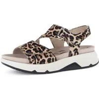 rollingsoft Sandalette Keilabsatz, Rimechensandale mit Klettverschlüssen, G-Weite