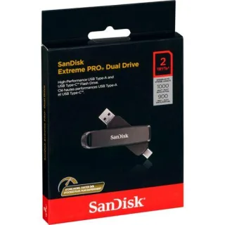 SanDisk Extreme Pro Dual Dri 2TB USB A+C Flash SDDDE1-2T00-G46