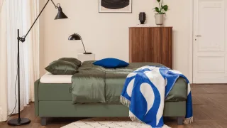 BRUNO Boxspringbett Premium 140x200cm in Grün | Matratzen-Härtegrad: Links H2 / Rechts H2 | mehrfach ausgezeichnet in Design & Qualität