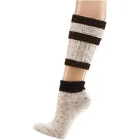 TippTexx 24 Trachtensocken 1 Paar Loferl 2teilig Herren Trachtenstrümpfe Wadenwärmer Socken Set (1 Paar)