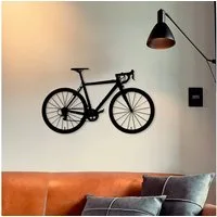 WoodFriends Wandbild aus Holz Rennrad Fahrrad Holzschild zum Aufkleben Fahrradliebhaber, Deko Wandkunst Geburtstagsgeschenk Radler Fahrradsport