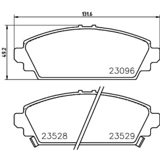 Hella Bremsbel?ge vorne Honda Accord Civic