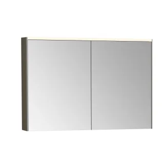 VitrA Prime LED-Spiegelschrank 102 x 16 x 70 cm (BxTxH) 2 Türen Korpus-Farbe Chrom gebürstet,67007 67007
