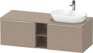 Duravit D-Neo Konsolenwaschtischunterbau wandhängend Leinen Matt 1400x550x459 mm - DE4950R10750000 DE4950R10750000