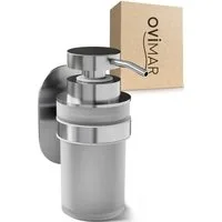 ovimar Seifenspender Kegnaes, (1-tlg), aus Edelstahl in Silber zur Zum Kleben