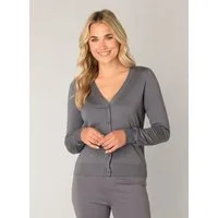 Base Level Strickjacke Yvon mit V-Ausschnitt