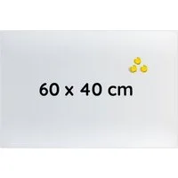 Steelboxx Memoboard Glas Memoboard, 400 x 600 x 40 mm, weiß, (Spar Set, 1-tlg)