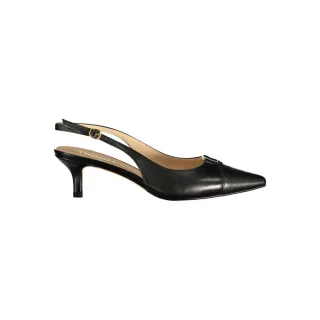 Twinset schwarze Leder Damen Sandale