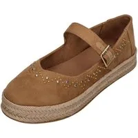 TOMS CAROLINA MARY JANE Espadrille toffee microsuede
