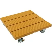 hrb Pflanzenroller WPC Rolluntersetzer Blumenroller witterungsbestaendig 80 kg Tragkraft