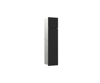 emco WC-Modul asis pure mit Glasfront Türanschlag links, Unterputz, 730 mm, schwarz matt, 975528500 975528500