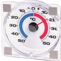 WESTMARK Fensterthermometer Messbereich von -50 °C bis +50 °C, Weiß/Rot/Blau