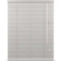 Sol Royal Jalousie Alu Jalousie SolDecor JA2 Klemmfix, 100x175cm, Hellgrau matt, Tür- und Fensterjalousie Alu Blickschutz 2,5 cm breite Lamellen