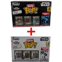 Funko Spielfigur Funko Bitty Pop! Star Wars Vinyl-Figuren Han Solo, Chewbacca 2er-Set