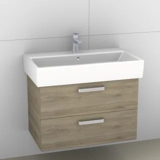 Artiqua 414 Waschtischunterschrank für Memento 513385, 513386 Sanremo Eiche quer NB, 414-WU2L-V17-71 414-WU2L-V17-7145-428