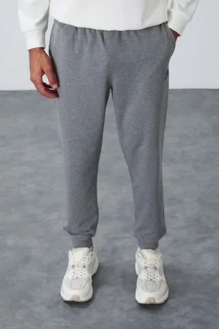 Herren einfarbige Fleece-Sweatpants