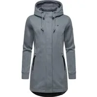 Ragwear Kapuzensweatjacke Letti Bonded Sportliche Kapuzenjacke in Feinstrick-Optik