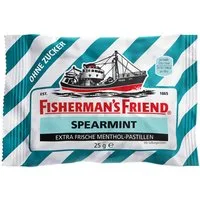 FISHERMAN'S FRIEND Süßigkeit, Fishermans Friend Spearmint frische Menthol Pastillen ohne Zucker 25g