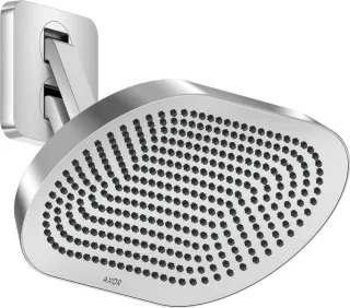Hansgrohe AXOR ShowerSphere Kopfbrause 370/220 2jet EcoSmart mit beweglichem Brausearm, Chrom, 39746 39746000