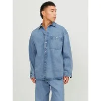 Jack & Jones Langarmhemd JORSANTORINI DENIM OVERSHIRT LS SN
