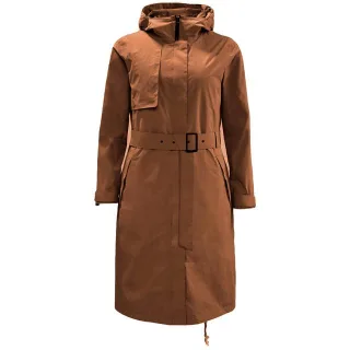 Jack Wolfskin Tech Lab Damen Brauner Trenchcoat