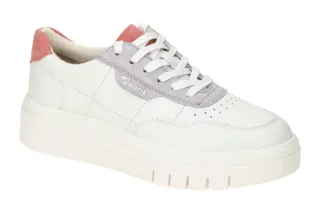Tamaris Damenschuhe 8-83717-20 White/Lavender Bequeme Schn?r-Halbschuhe